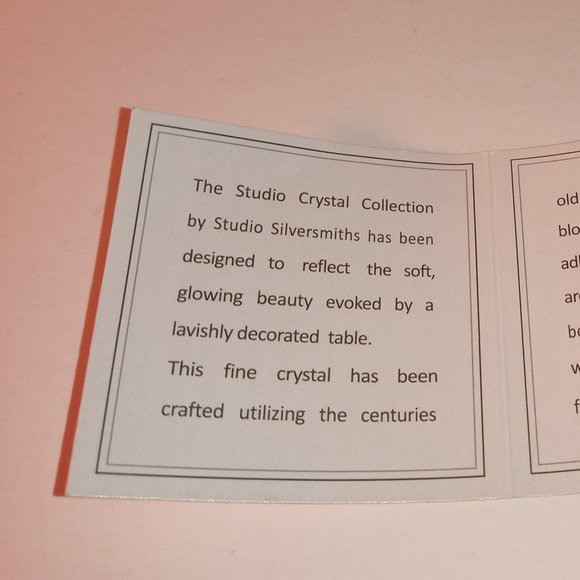 STUDIO FINE CRYSTAL 4 1/2 oz FOOTED CLEAR GLASSES BY GODINGER - Picture 7 of 12